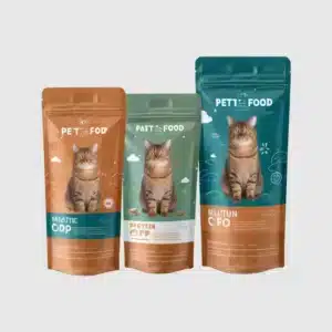 High-quality custom pet food packaging designed for brand visibility and protection